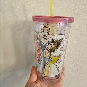 Disney Princess water tumbler used once with water